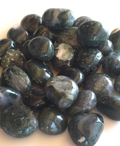 Crystal Tumbles Moss Agate