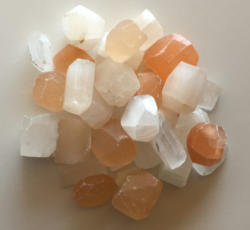 Crystal Tumbles Selenite - White