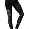 Yoga Pants Brain Black Back