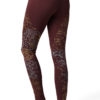 Yoga Pants Brain Maroon Back2