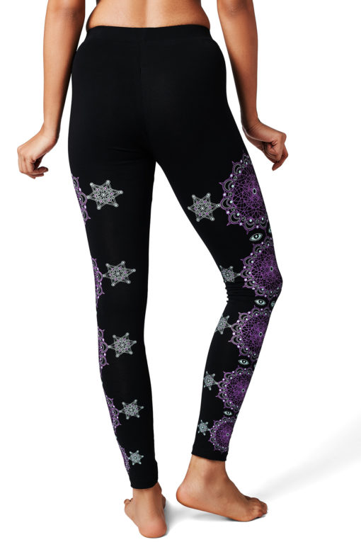 Yoga Pants Cosmic Traveller Black Back