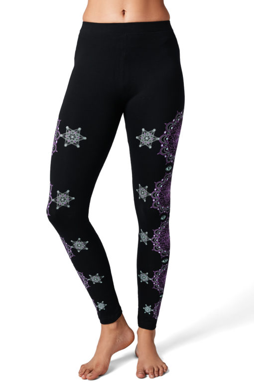 Yoga Pants Cosmic Traveller Black Front