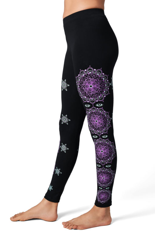 Yoga Pants Cosmic Traveller Black Side