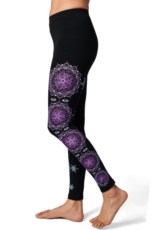 Yoga Pants Cosmic Traveller Black Side2