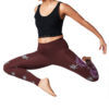 Yoga Pants Cosmic Traveller Maroon