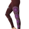 Yoga Pants Cosmic Traveller Maroon Side