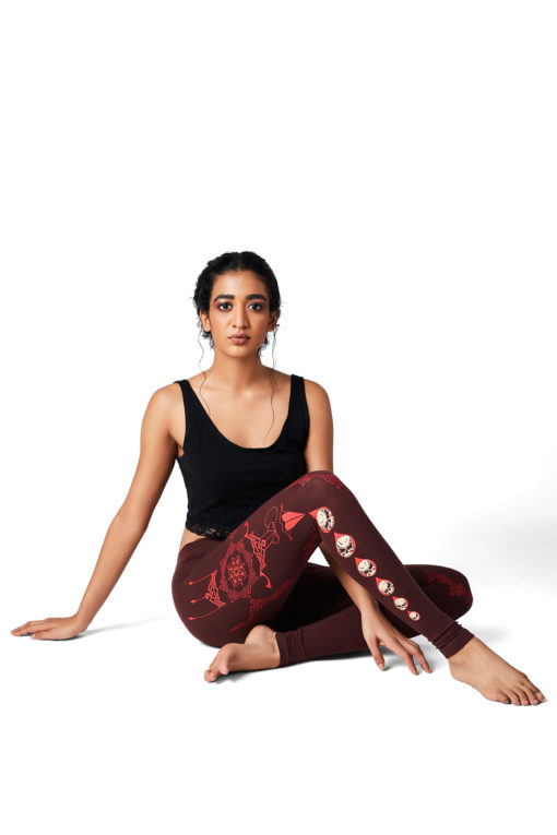 Yoga Pants Kali Maroon