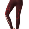 Yoga Pants Kali Maroon Back