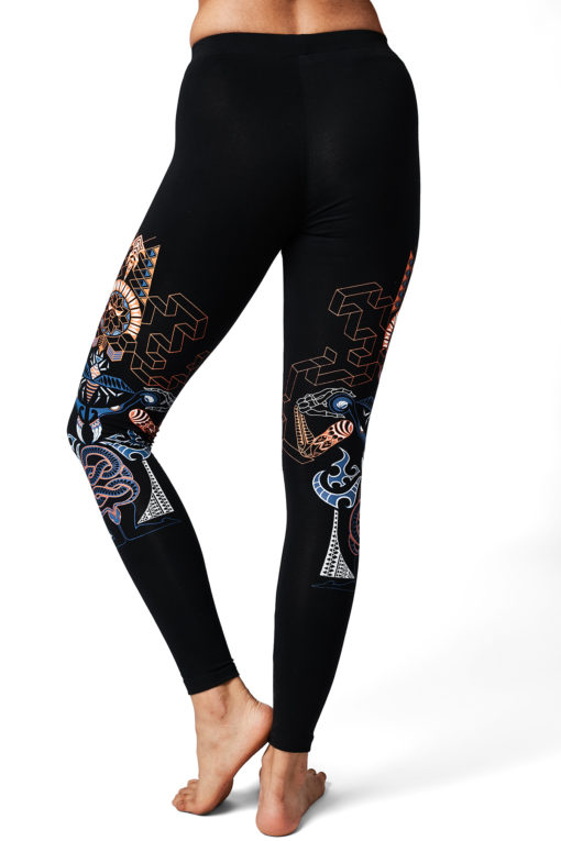 Yoga Pants Kundalini Awakening Black Back