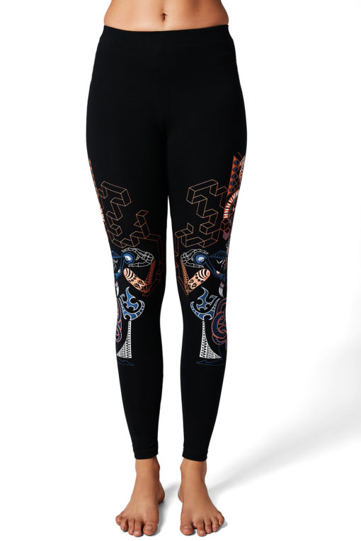 Yoga Pants Kundalini Awakening Black Front