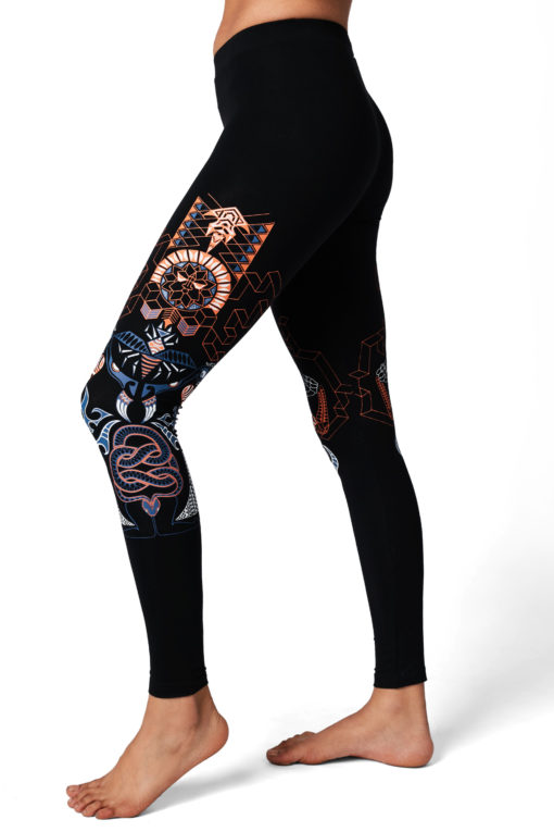 Yoga Pants Kundalini Awakening Black Side