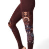 Yoga Pants Kundalini Awakening Maroon Side