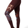 Yoga Pants Kundalini Awakening Maroon Side2