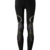 Yoga Pants Wolf Spirit Animal Black Back