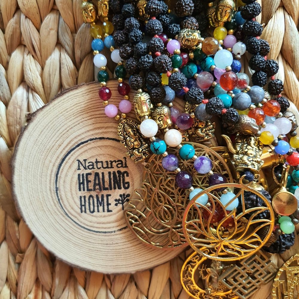 Crystal mala hot sale 108 beads