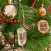 Clear Quartz Christmas Ornament