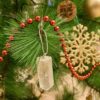 Clear Quartz Christmas Ornament