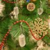 Clear Quartz Christmas Ornament