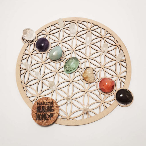 7 Chakras Crystal Grid Board