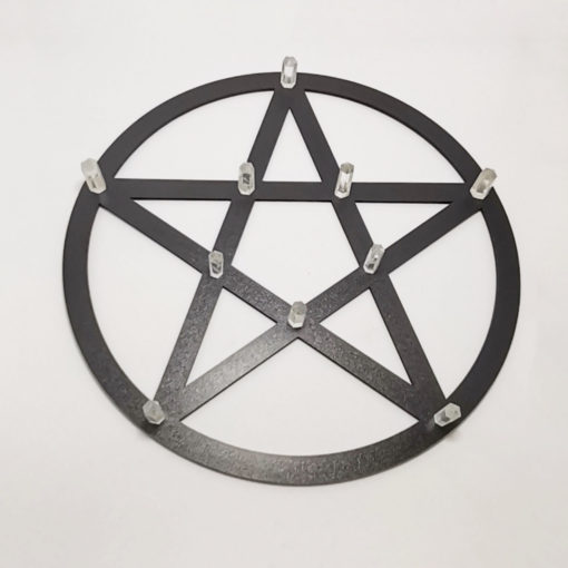 Pentagram Wooden Crystal Grid Board