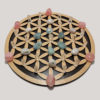 Flower Of Life Wooden Crystal Grid Board