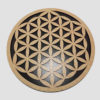 Flower Of Life Wooden Crystal Grid Board