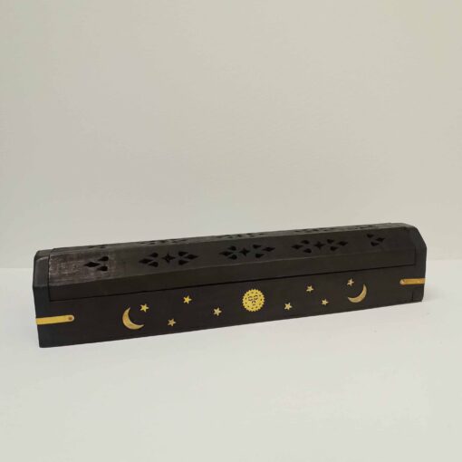 Mango Wood Incense Holder Black