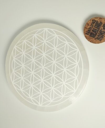 Selenite Flower of Life Grid